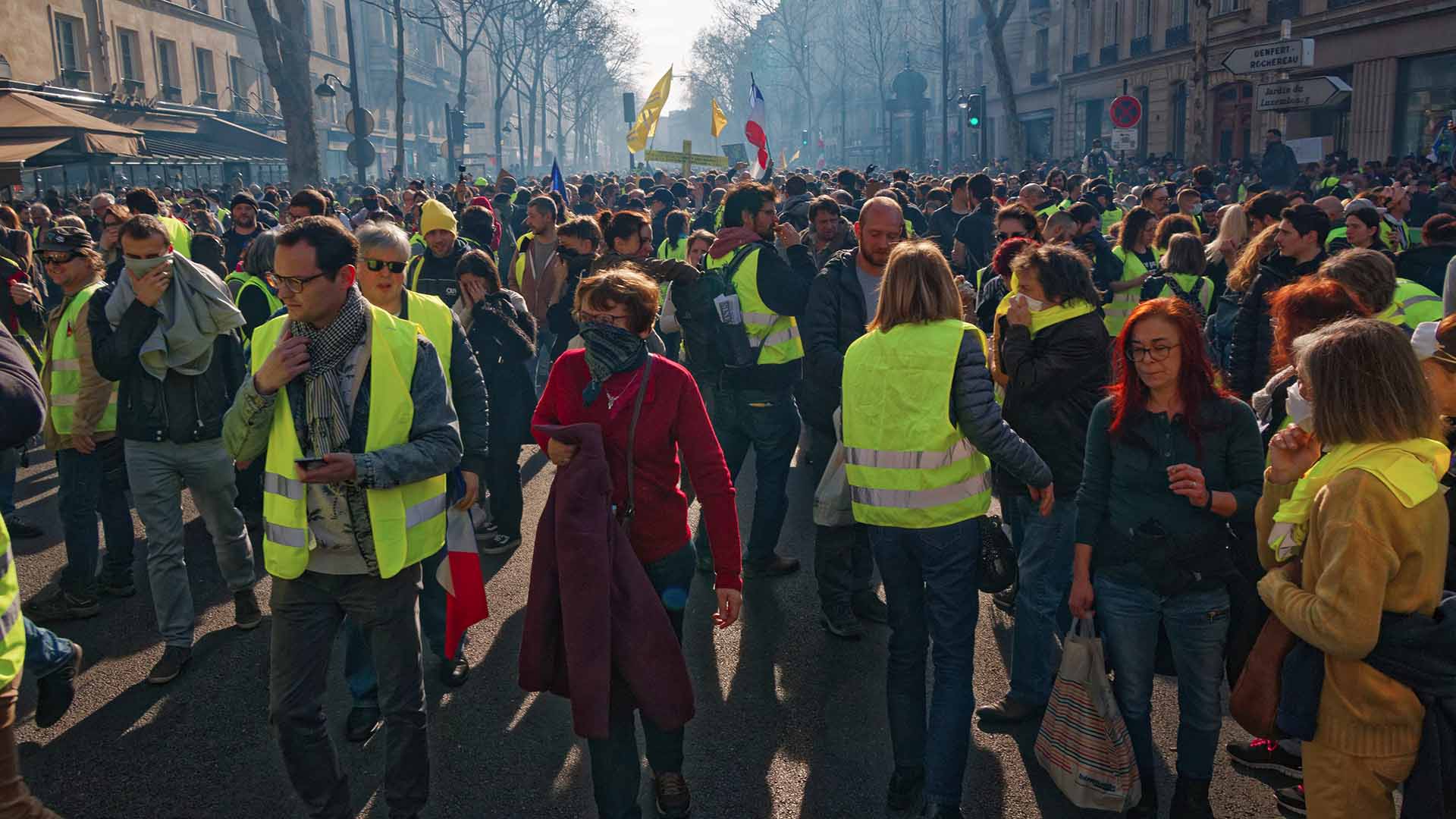 Manifestation des Gilets jaunes le  16-fev-2019 